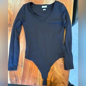 Aritzia Black Contour Bodysuit